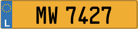 Trailer License Plate